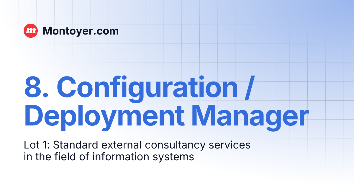 8. Configuration / Deployment Manager | Montoyer.com