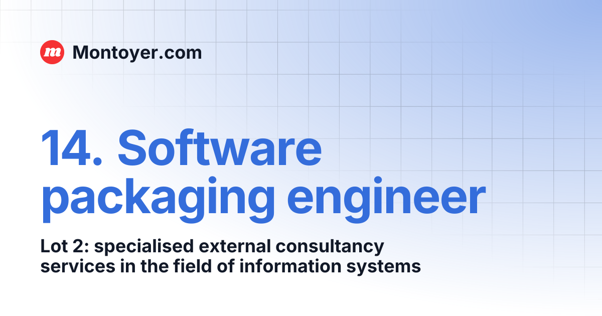 14. Software packaging engineer | Montoyer.com