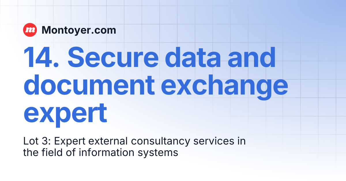 14. Secure data and document exchange expert | Montoyer.com